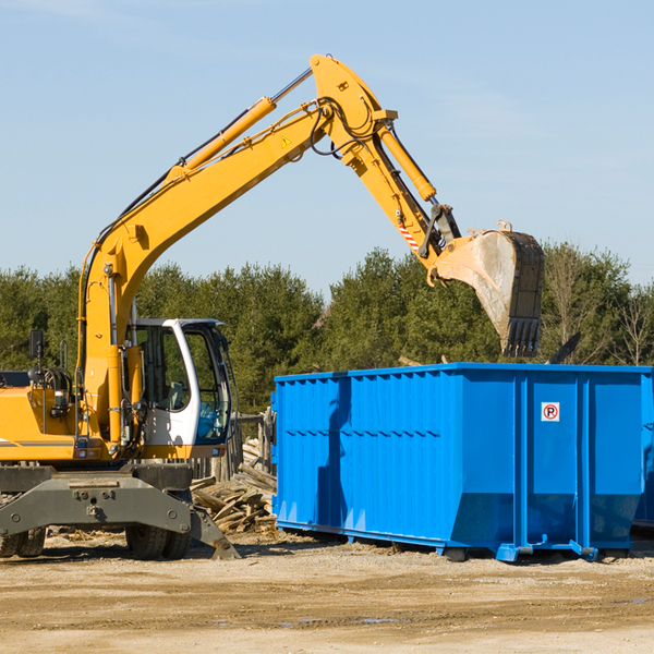 are there any restrictions on where a residential dumpster can be placed in Cuthbert